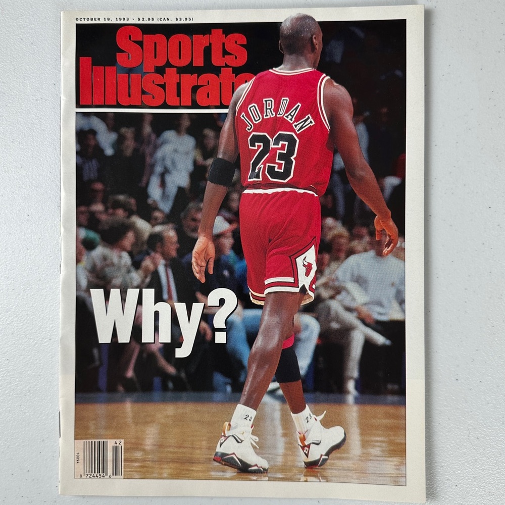 Vintage Sports Illustrated Magazine October 18, 1993 Michael Jordan Cover